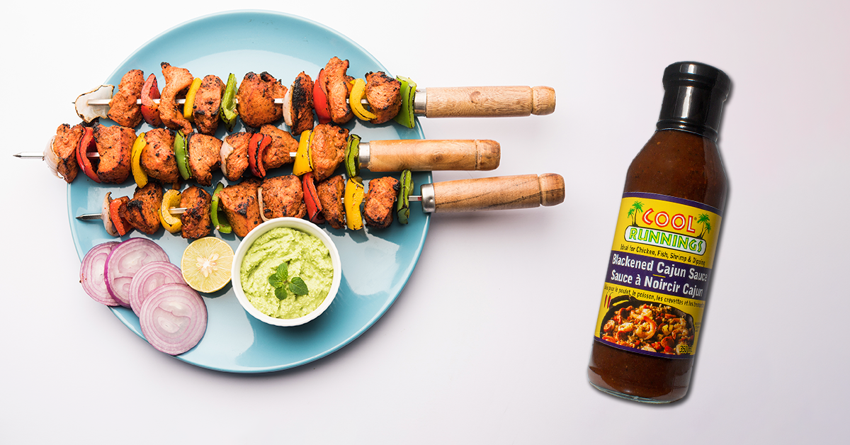 Cajun Chicken Kebabs Cool Runnings Foods CA