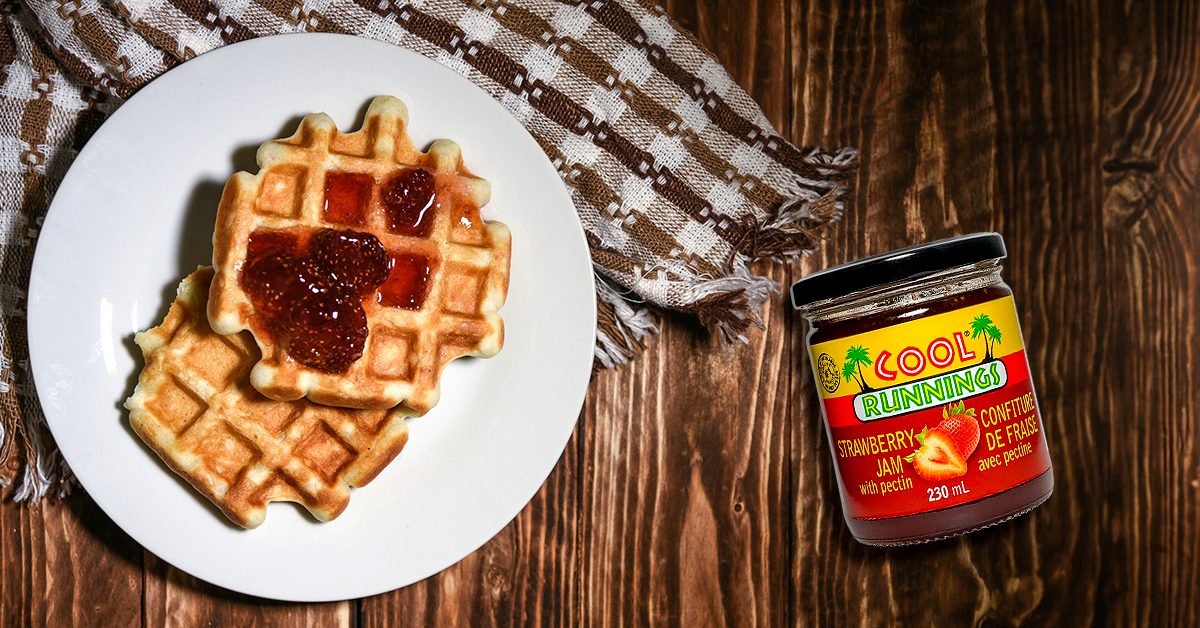 Strawberry Jam Waffles – Cool Runnings Foods CA