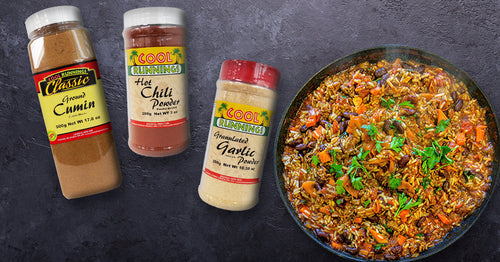 Beef and Rice Skillet cool runnings