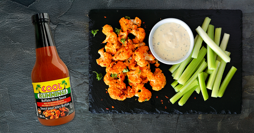Baked Buffalo Cauliflower cool runnings