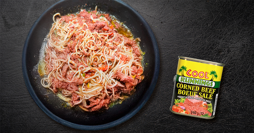 Bully Beef Spaghetti cool runnings