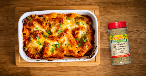 Cheesy Baked Rigatoni cool runnings