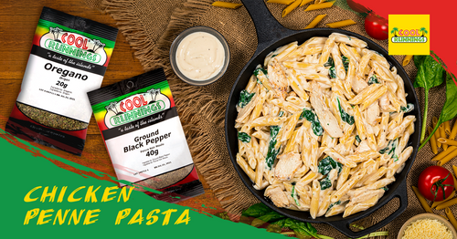 Chicken Alfredo Penne Pasta cool runnings