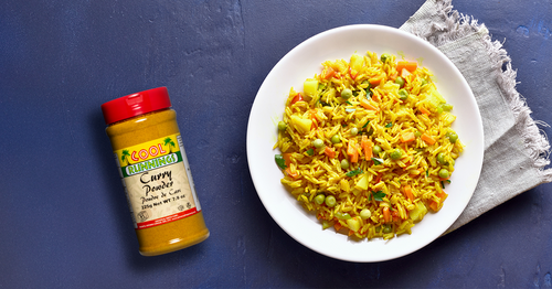 Fluffy Rice Curry Pilaf cool runnings