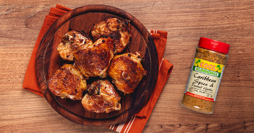 Seared Caribbean Spiced Chicken Thighs cool runnings