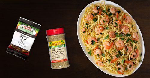 Caribbean-Style Shrimp Scampi cool runnings