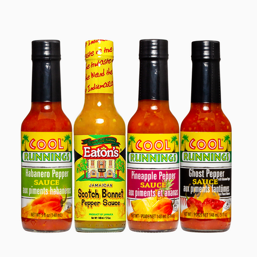 
                  
                    Load image into Gallery viewer, Hot Pepper Sauce Gift Pack with Eatons
                  
                 cool runnings